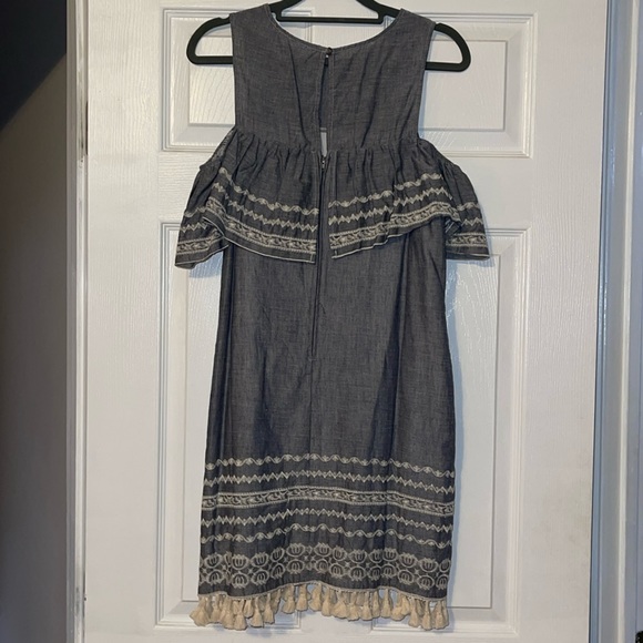 NWT Francesca’s | Off the shoulder Chambray Dress | Size XS - Picture 4 of 6